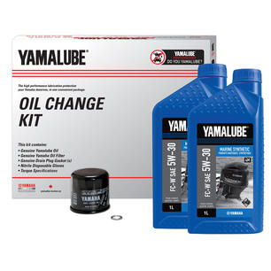 Thumbnail of the Yamalube® 5W-30 4M Marine Synthetic Oil Change Kit - OB (5 L)