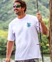Tribal Sport Fishing - White Short Sleeve Crewneck T-Shirt