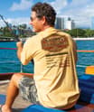 Dads BBQ Timer - Beer Dyed Short Sleeve Crewneck T-Shirt