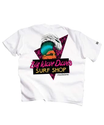 Big Wave Dave - White Short Sleeve Crewneck T-Shirt