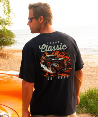 Classic Hot Rods - Black Short Sleeve Crewneck T-Shirt