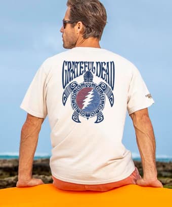 Grateful Dead Tribal Turtle - Coconut Dyed Short Sleeve Crewneck T-Shirt