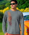Sign of the Dragon - Crater Dyed® Long Sleeve Crewneck T-Shirt