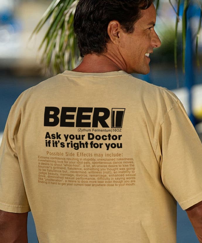 Beer RX - Beer Dyed Short Sleeve Crewneck T-Shirt