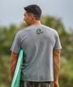 B. Kliban Longboards Rule Stripe - Crater Dyed® Short Sleeve Crewneck T-Shirt