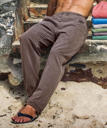 Root Beer Dyed Canton Pants