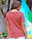Hennalicious - Paradise Red Dyed Short Sleeve Scoop Neck T-Shirt