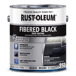 Rust-Oleum 350 Fibered Black Asphalt Roof Coating 1 gal