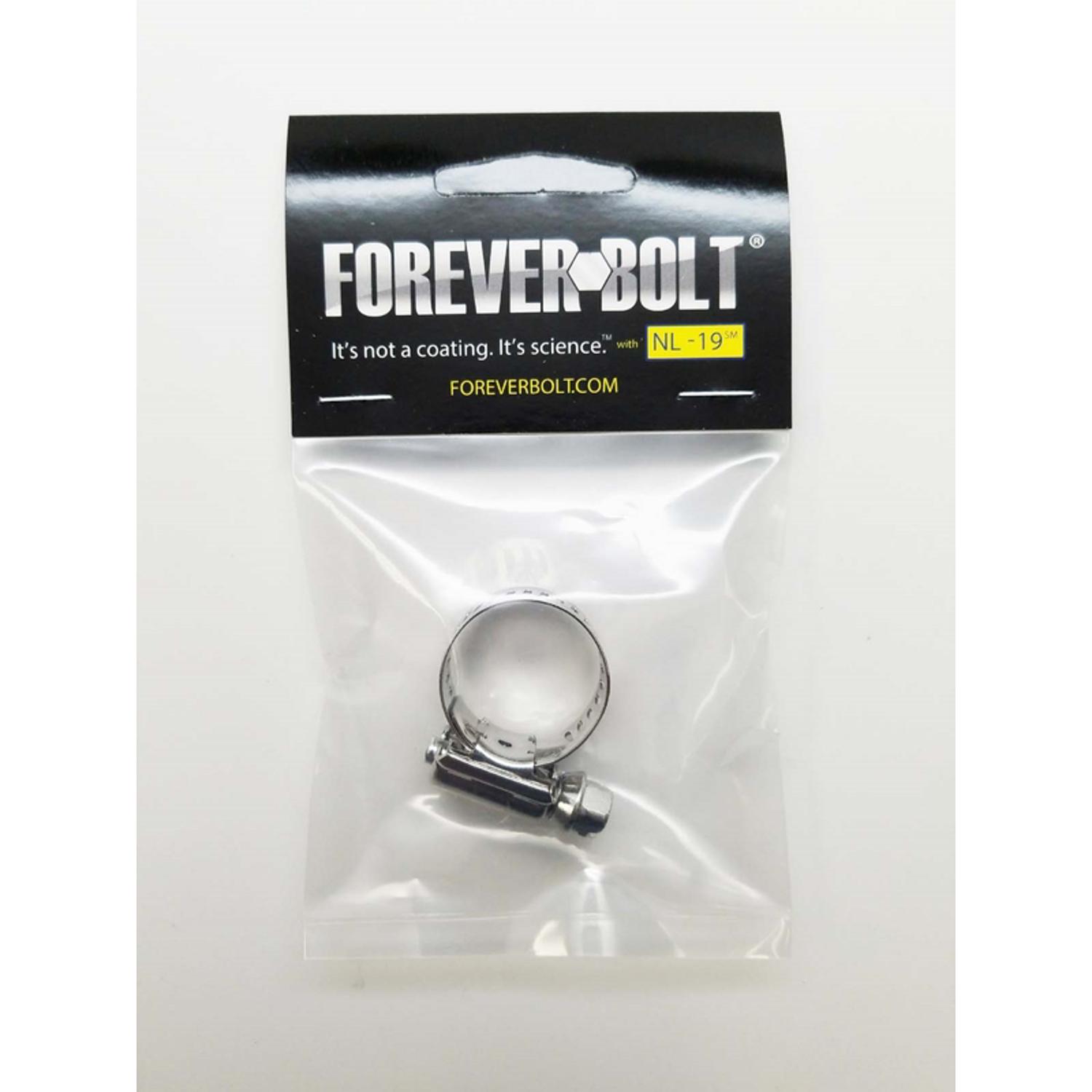 FOREVERBOLT 1/2 in to 29/32 in. SAE 8 Silver Hose Clamp Stainless Steel Band