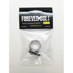 FOREVERBOLT 1/2 in to 29/32 in. SAE 8 Silver Hose Clamp Stainless Steel Band