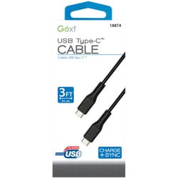 Goxt USB-C Cable 3 ft. Black