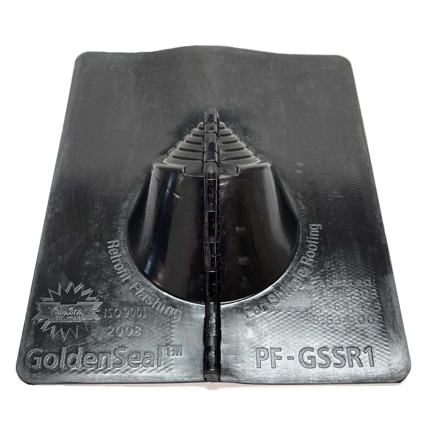 11 in. x 13.75 in. Rubber Electrical Mast Split Pipe Boot Roof Flashing in Black 11 in. x 13.75 in. Rubber Electrical Mast Split Pipe Boot Roof Flashing in Black