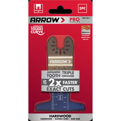 Arrow Pro 2-1/2 in. High Carbon Steel Tough Curve Semi-Circle Japanese Blade Hardwood 3 pc