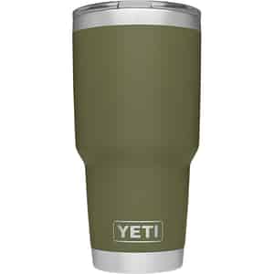 YETI  Rambler  Olive Green  Stainless Steel  Travel  Insulated Tumbler  BPA Free 30 oz. 