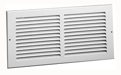 Tru Aire 8 in. H X 10 in. W 1-Way Powder Coat White Steel Return Air Grille