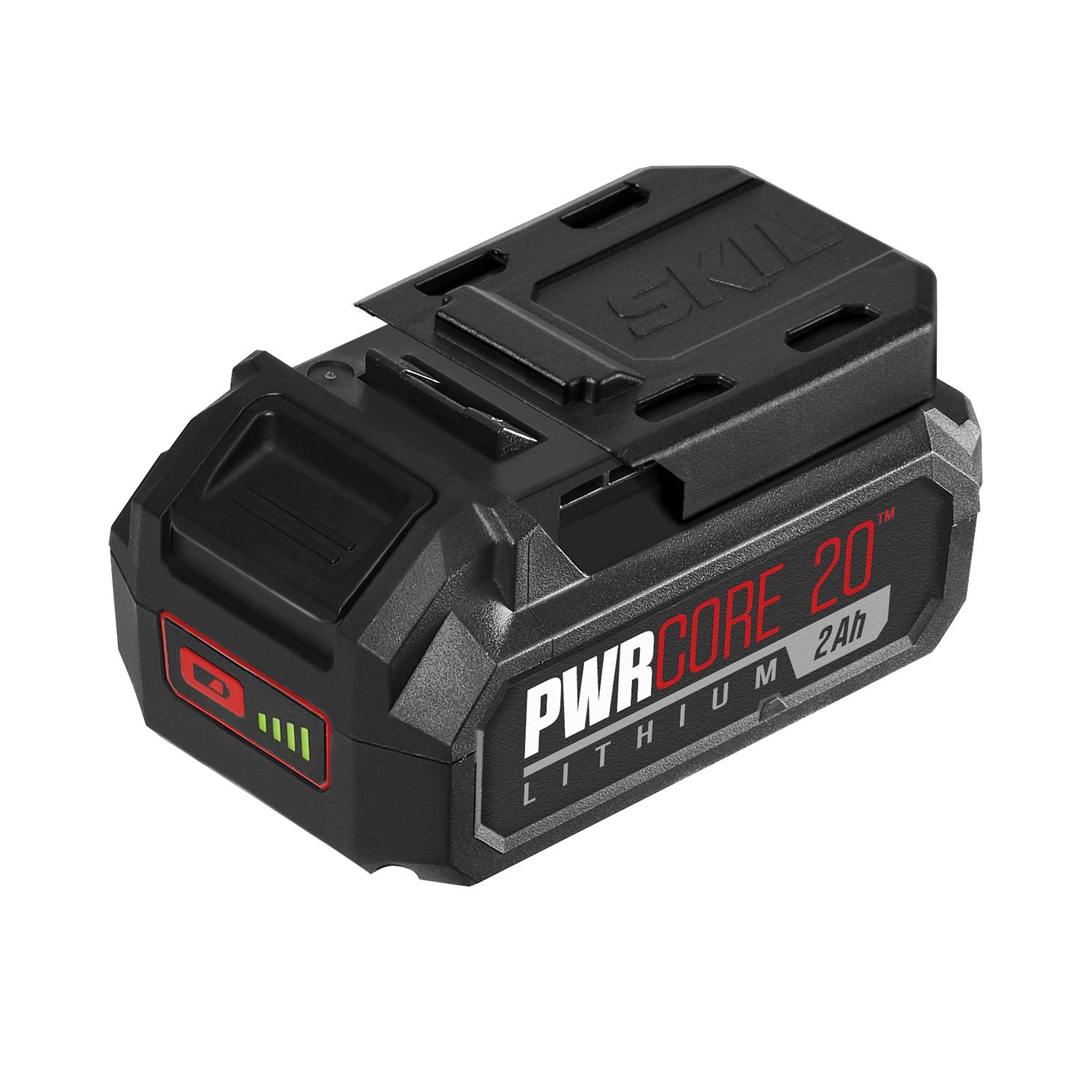 Photos - Power Tool Battery Skil 20V PWRCore 20 2 Ah Lithium-Ion Battery with Mobile Charging 1 pc BY519702 