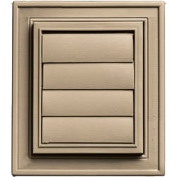 Builders Edge 8 in. H X 7 in. W Tan Vinyl Exhaust Vent