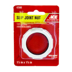 Ace 1-3/8 in. D Chrome Chrome Slip Joint Nut 1 pk