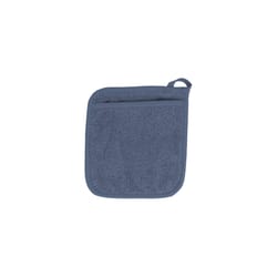 Ritz Royale Federal Blue Solid Terry Cotton Pocket Oven Mitt