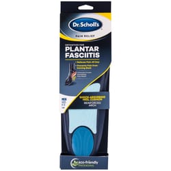 Dr Scholl's Plantar Fasciitis Men's Insoles 8-13 Blue 1 pair