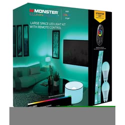 Monster Just Color It Up 6.5 ft. L Multicolored Plug-In LED Smart-Enabled Mood Light Strip Kit with