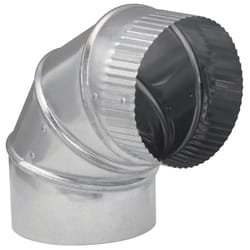 Imperial 5 in. D X 5 in. D Adjustable 90 deg Galvanized Steel Furnace Pipe Elbow