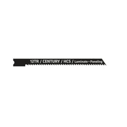 Century Drill & Tool 2-3/4 in. High Carbon Steel Universal Reversed Tooth Jig Saw Blade 12 TPI 2 pk