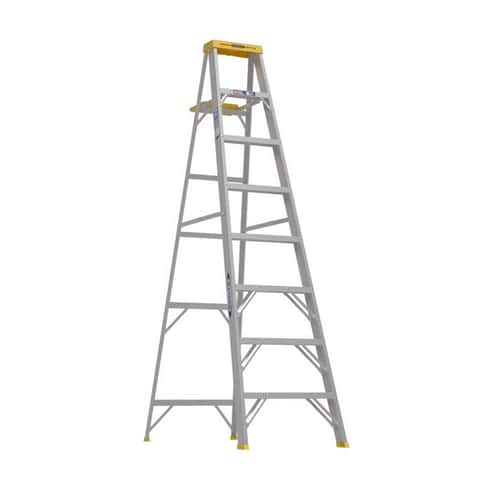 Werner 8 ft. Aluminum Step Ladder Type I 250 lb. capacity