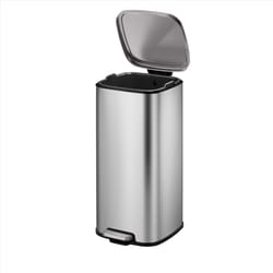 EKO Stella 7.9 gal Silver Stainless Steel Step Pedal Trash Can