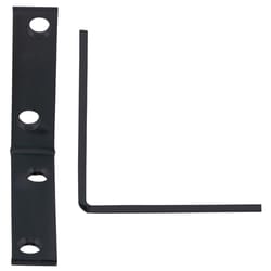 Hampton 2-1/2 in. H X 5/8 in. W X 2-1/2 in. D Black Steel Inside L Corner Brace