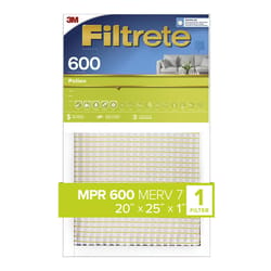 Filtrete 20 in. W X 25 in. H X 1 in. D 6 MERV Pleated Air Filter 1 pk