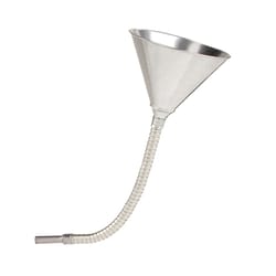 LubriMatic Silver 17.5 in. H Steel 24 oz Flexible Funnel