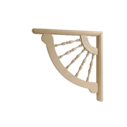 Waddell 12 in. H X 12 in. L Prefinished Black Hardwood Decorative Bracket Waddell 12 in. H X 12 in. L Prefinished Black Hardwood Decorative Bracket