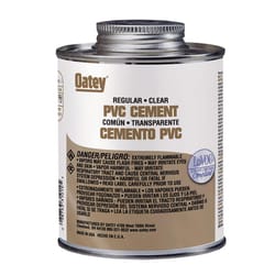 Oatey Clear Cement For PVC 32 oz