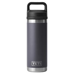 YETI Rambler 18 oz Charcoal BPA Free Bottle with Chug Cap