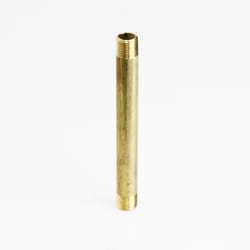 ATC 3/8 in. MPT 3/8 in. D MPT Yellow Brass Nipple 6 in. L