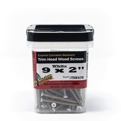 Big Timber No. 9 X 2 in. L Star White Wood Screws 1 lb 128 pk