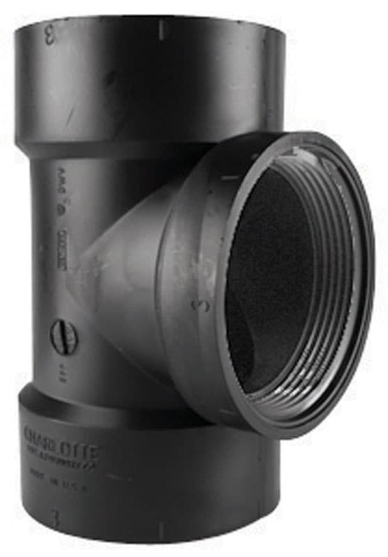 ABS004451000 Charlotte Pipe 3 in. Hub X 3 in. D Hub ABS Flush C sku ABS004451000