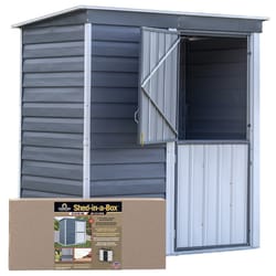 Arrow Shed-in-a-Box 6 ft. x 4 ft. Metal Vertical Pent Storage Shed with Floor Kit
