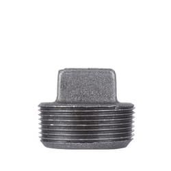 STZ Industries 1-1/2 in. MIP each Black Malleable Iron Plug