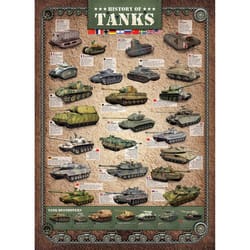 Eurographics History of Tanks Jigsaw Puzzles Multicolored 1000 pc