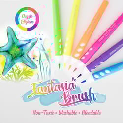 Bazic Products Neon Color Assorted Brush Markers 6 pk