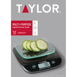 Taylor Silver Digital Kitchen Scale 8 lb