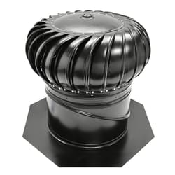 Master Flow 20 in. H X 18 in. D Galvanized Black Steel Turbine and Base