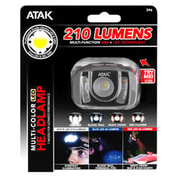 ATAK 210 lm Black LED Head Lamp AAA Battery