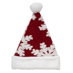 Dyno 17 in. Snowflake Santa Hat 1 pk