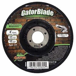 Gator 4 in. D X 5/8 in. Masonry Grinding Wheel