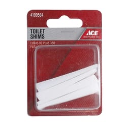 Ace Toilet Shims White Plastic For Universal