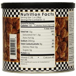The Carolina Nut Company Honey Roasted Chipotle Peanuts 12 oz Can