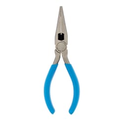 Channellock 6 in. Steel with Side Cutter Long Nose Pliers